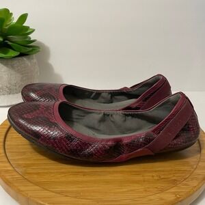 Cole Haan ZeroGrand Ballet Flats Snakeskin‎ Print Comfort Shoes Size 11B